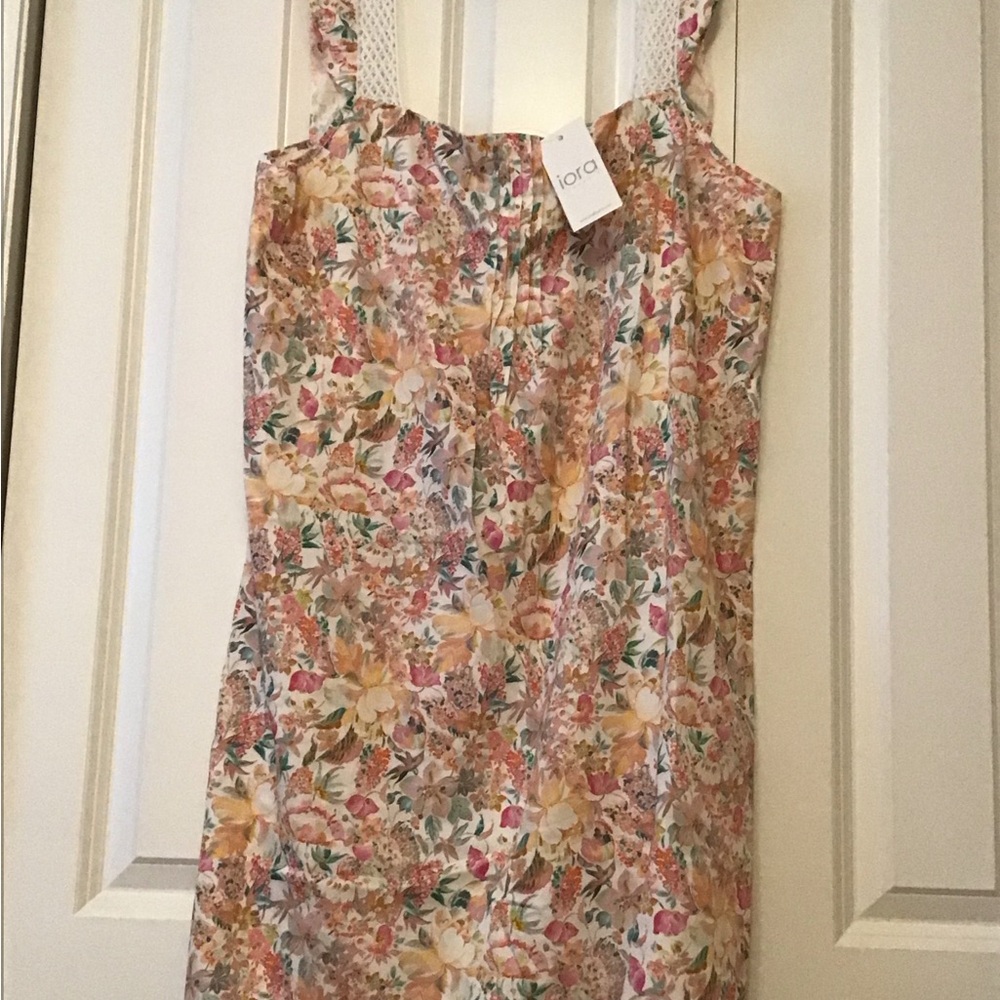 Floral Sleeveless Dress iora night dress 100% cotton XL